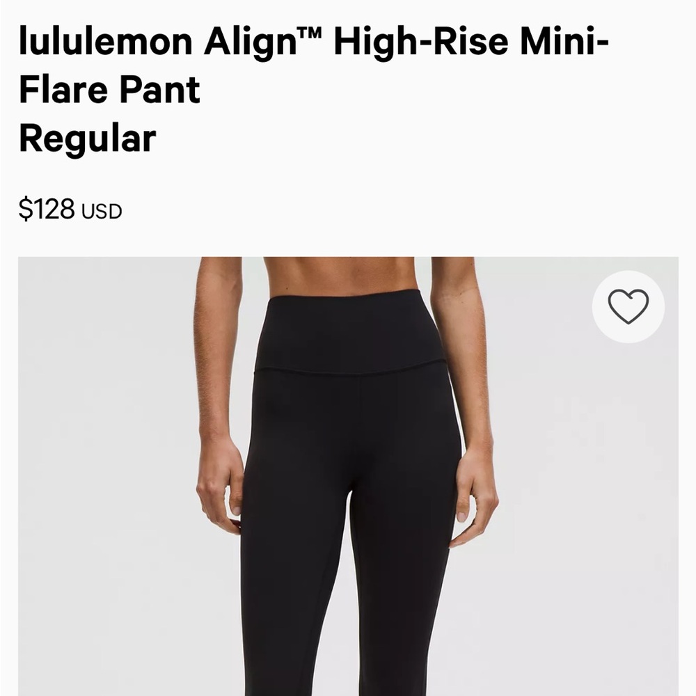 New with tags Lululemon align skinny flare Pants